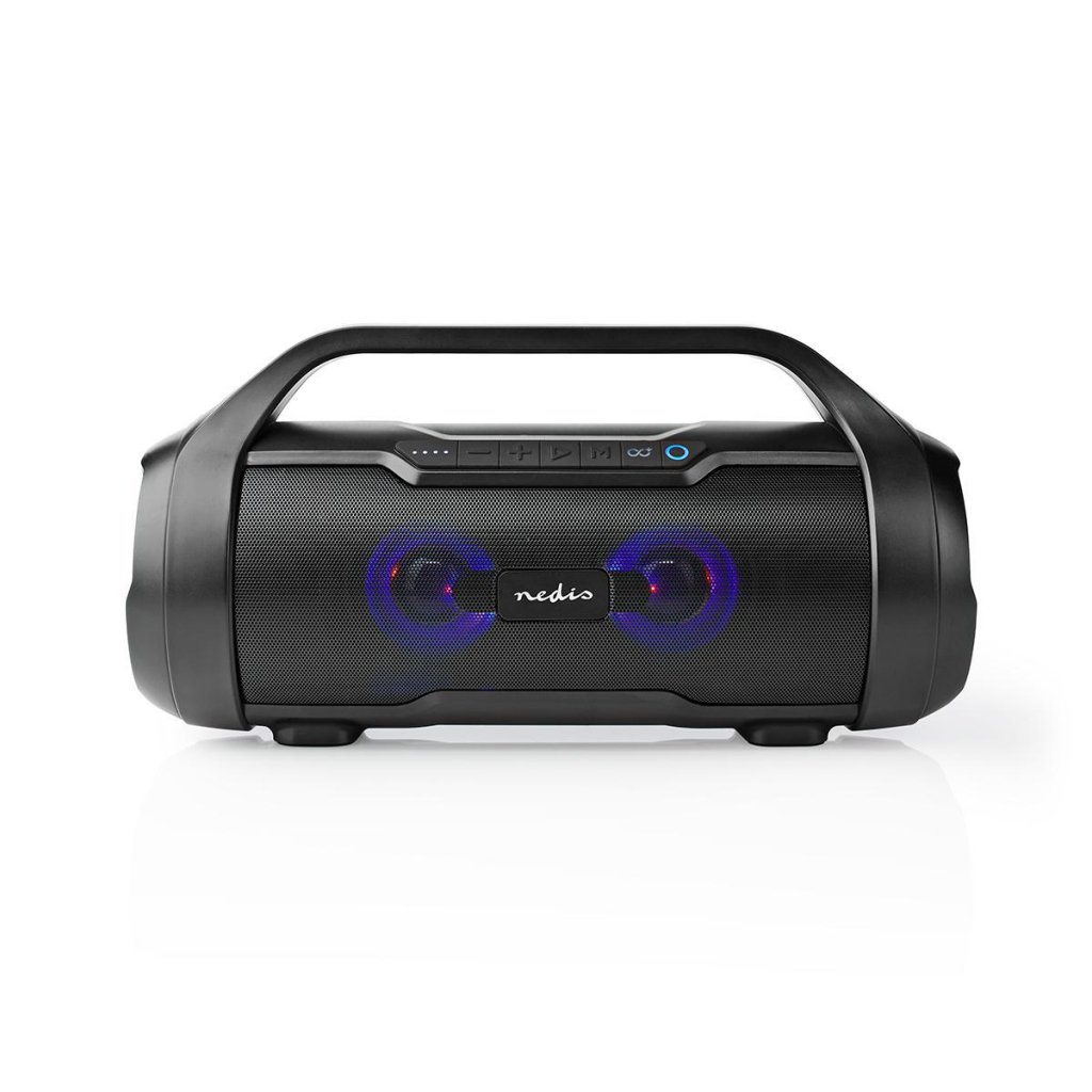 Nedis SPBB310BK Party-boombox 6 Uur Speeltijd Bluetooth® Tws Party-lichten Zwart Nedis SPBB310BK Party-boombox 6 Uur Speeltijd Bluetooth® Tws Party-lichten Zwart