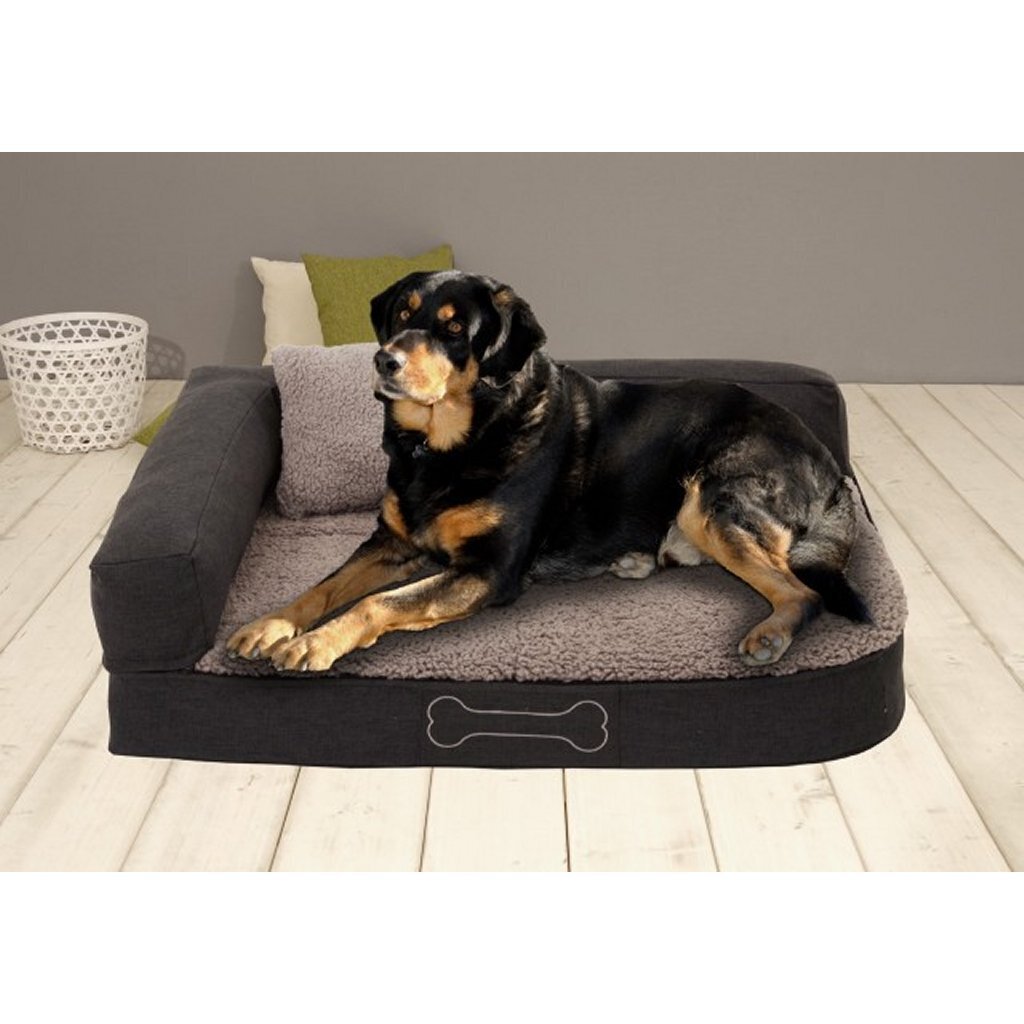 Sun Garden Pallina Orthopedisch Hondenkussen 120x80x27cm Antraciet/Grijs Sun Garden Pallina Orthopedisch Hondenkussen 120x80x27cm Antraciet/Grijs
