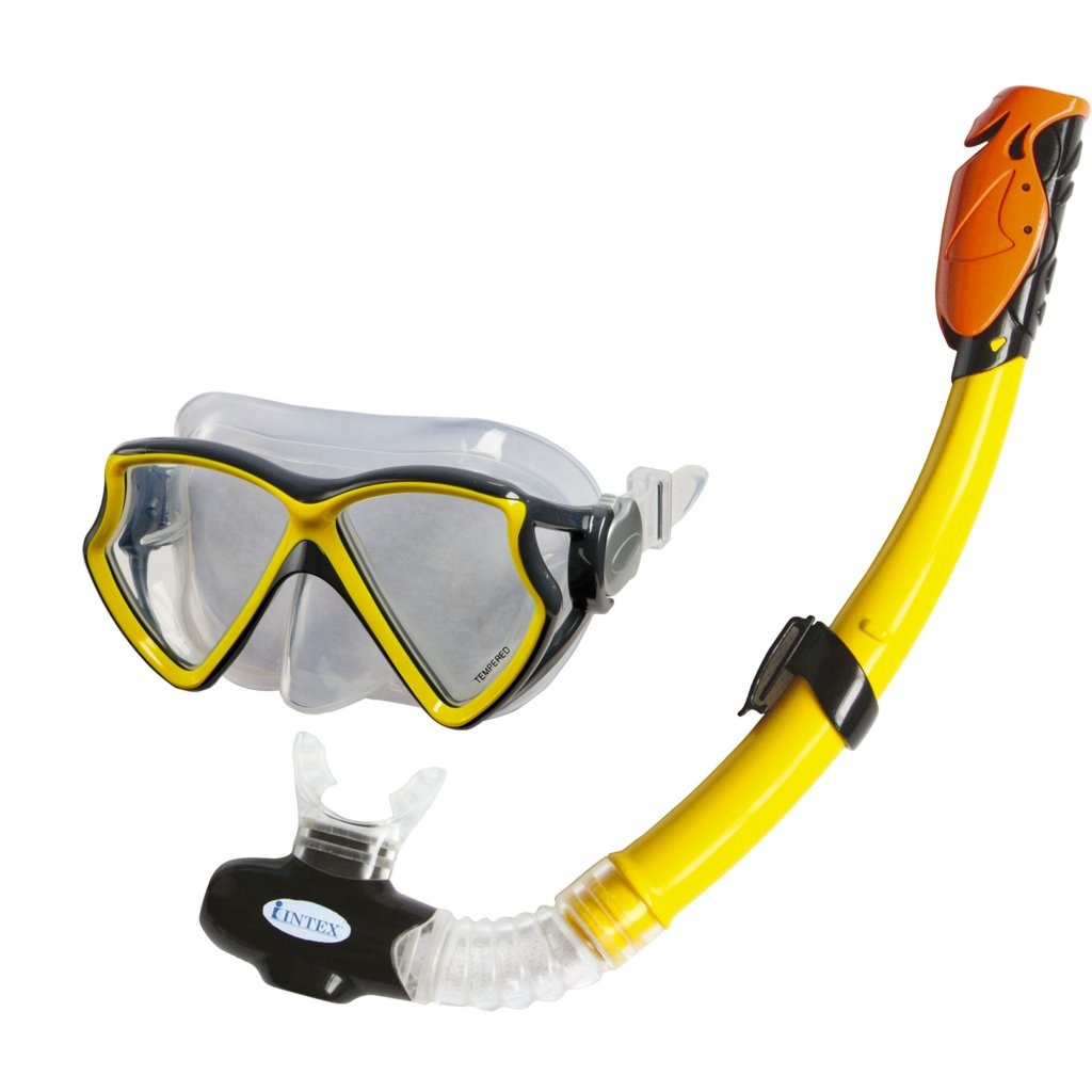 Intex Siliconen Aviator Pro Snorkelset 8+ Intex Siliconen Aviator Pro Snorkelset 8+