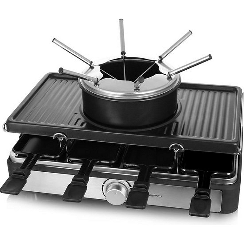 Emerio RG-124930 Gourmet en Fondue Set Zwart/RVS Emerio RG-124930 Gourmet en Fondue Set Zwart/RVS