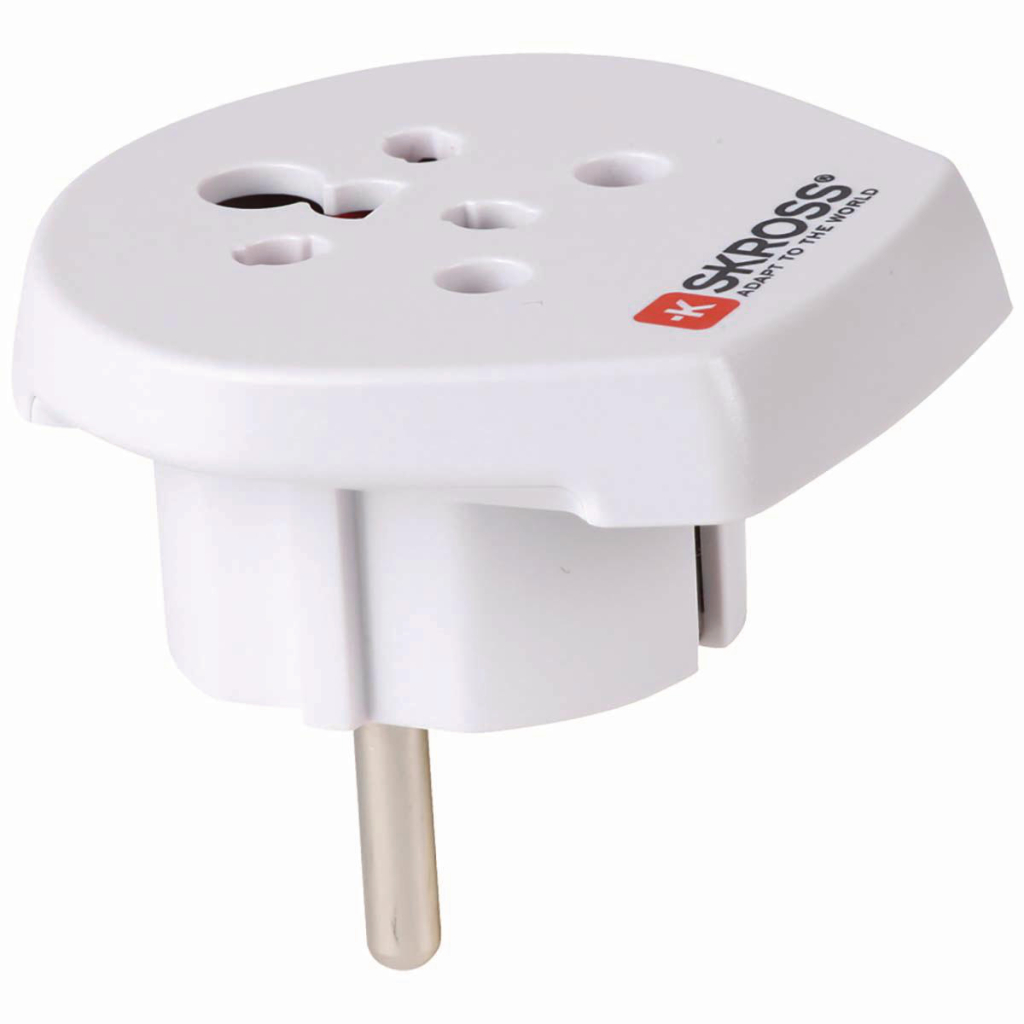 Skross SKR1500217E Travel Adapter India / Israel / Denmark To Europe Skross SKR1500217E Travel Adapter India / Israel / Denmark To Europe