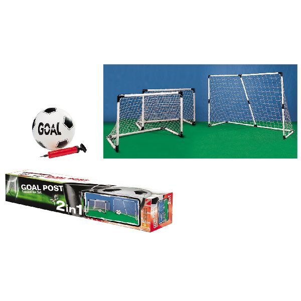 Goal 2in1 2 Doelen: 91,5x63cm of 1 Doel: 183x121cm Goal 2in1 2 Doelen: 91,5x63cm of 1 Doel: 183x121cm