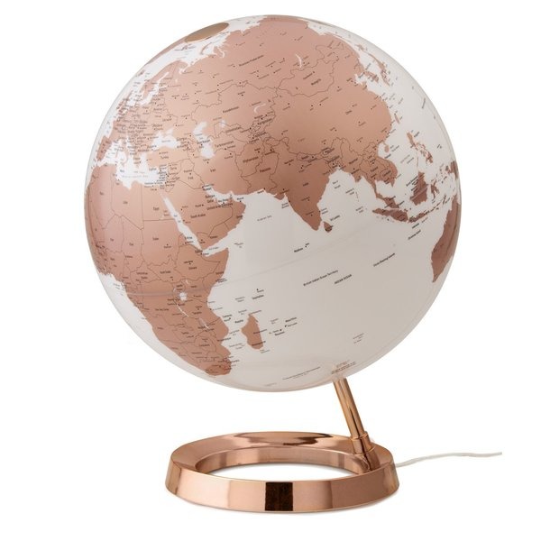 Atmosphere NR-0331F7NU-GB Globe Bright Copper 30cm Diameter Kunststof Voet Engelstalig Atmosphere NR-0331F7NU-GB Globe Bright Copper 30cm Diameter Kunststof Voet Engelstalig