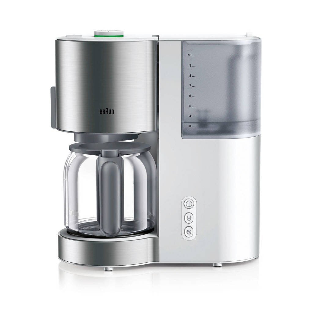 Braun KF5120WH Koffiezetapparaat RVS/Wit Braun KF5120WH Koffiezetapparaat RVS/Wit