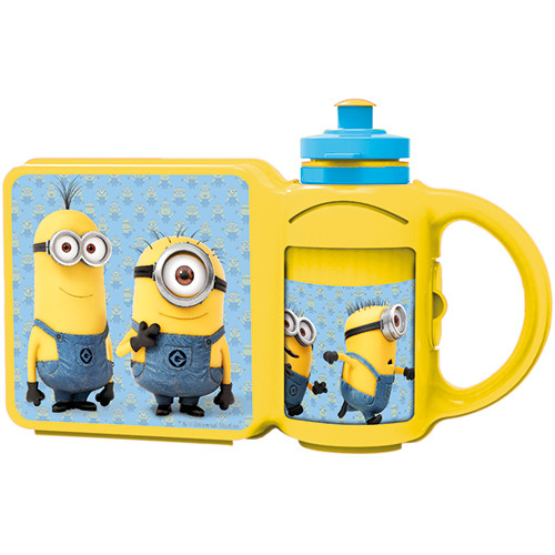 Minions Combi Set Lunchbox En Drinkfles Minions Combi Set Lunchbox En Drinkfles