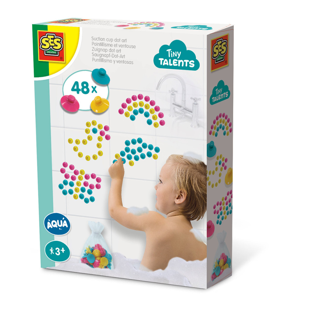 SES Creative Tiny Talents Zuignap Dot Art 48 Stuks SES Creative Tiny Talents Zuignap Dot Art 48 Stuks