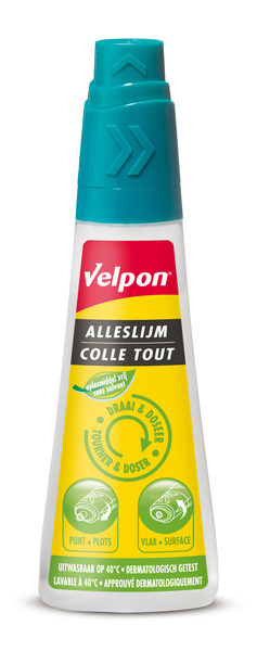 Bison VE-6306624 Alleslijm Velpon 90ml Draai & Doseer Oplosmiddelvrij Bison VE-6306624 Alleslijm Velpon 90ml Draai & Doseer Oplosmiddelvrij