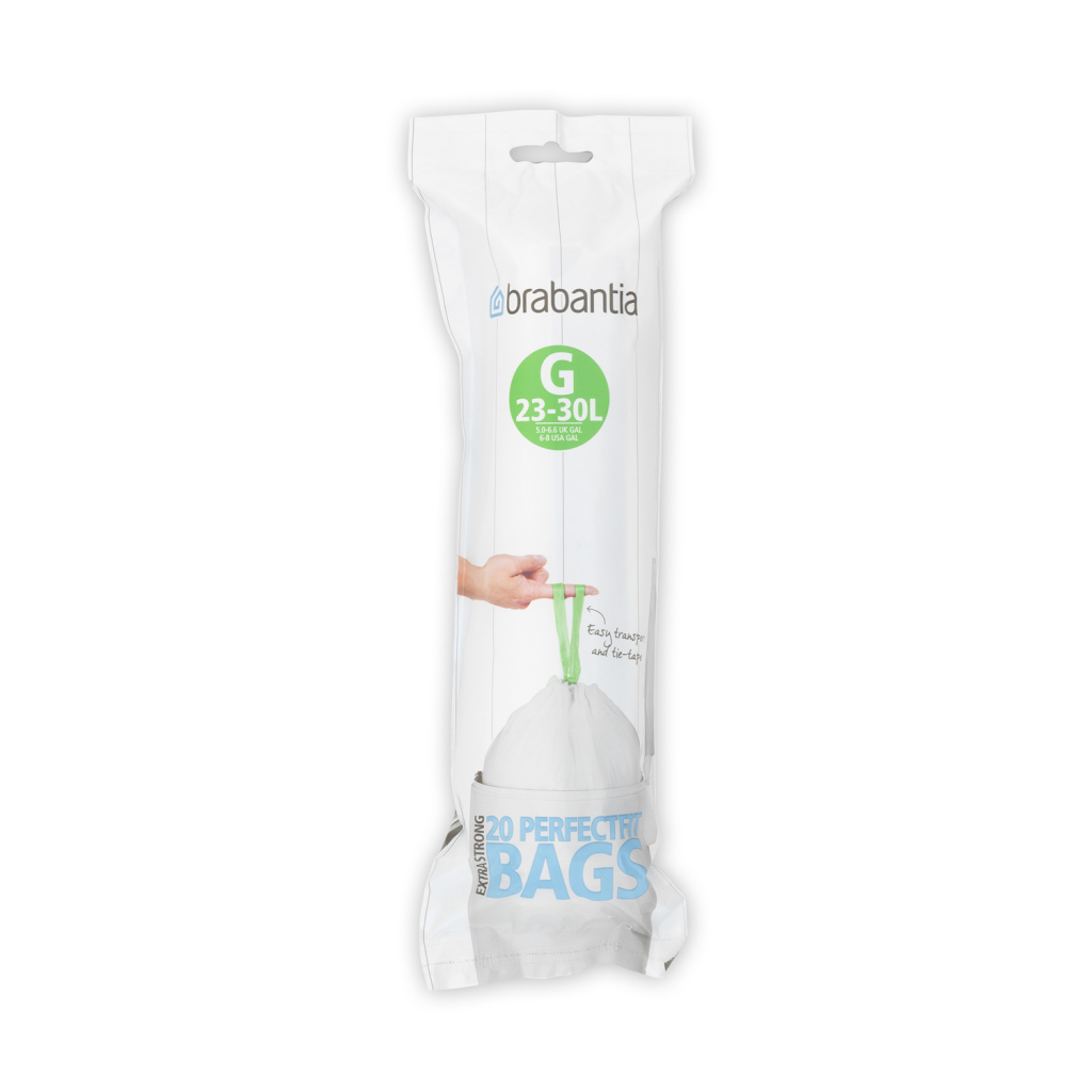 Brabantia PerfectFit Afvalzak G 23-30L 20 Stuks Brabantia PerfectFit Afvalzak G 23-30L 20 Stuks