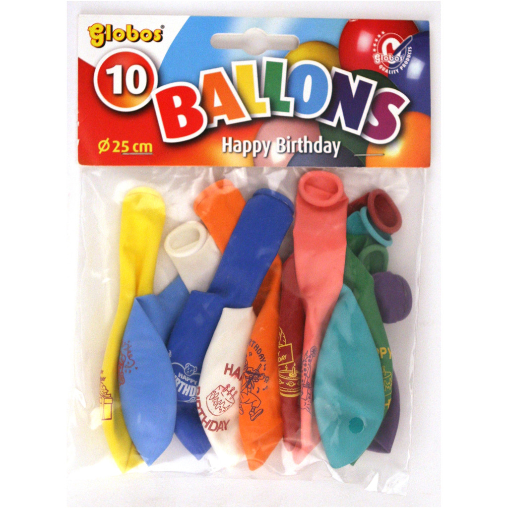 Globos Happy Birthday Ballonnen 10 Stuks Globos Happy Birthday Ballonnen 10 Stuks