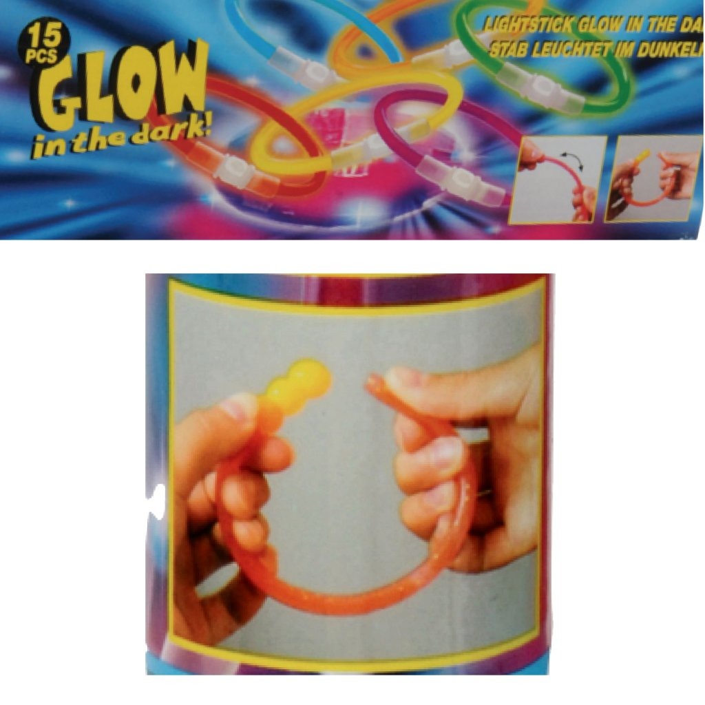 Glow in the dark Sticks / Gloeiarmbandjes 15 stuks Glow in the dark Sticks / Gloeiarmbandjes 15 stuks