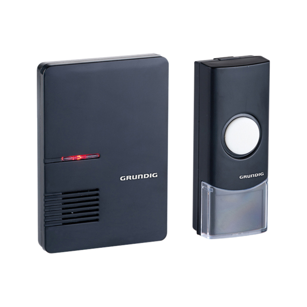 Grundig Draadloze Deurbel Zwart Grundig Draadloze Deurbel Zwart