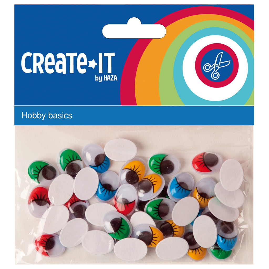 Create-It Knutselset Bewegende Ogen 75stuks Create-It Knutselset Bewegende Ogen 75stuks