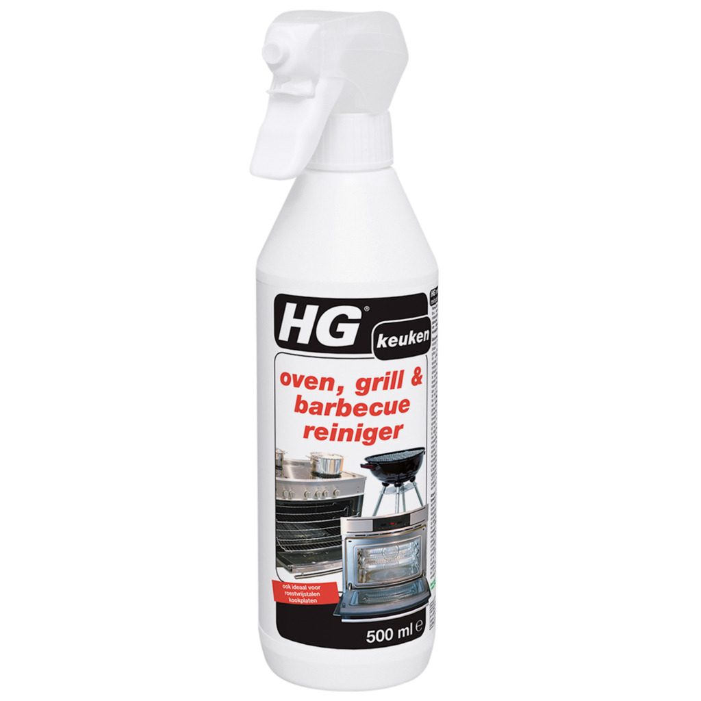 HG Oven- Grill- en Barbecuereiniger Snelwerkend 500ml HG Oven- Grill- en Barbecuereiniger Snelwerkend 500ml