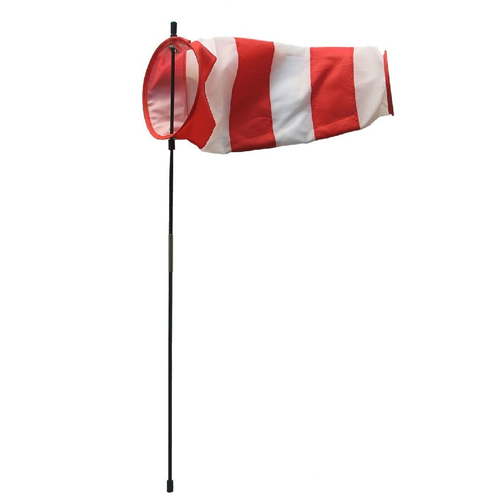 Rhombus Windsok 13x35 cm Rood/Wit Rhombus Windsok 13x35 cm Rood/Wit