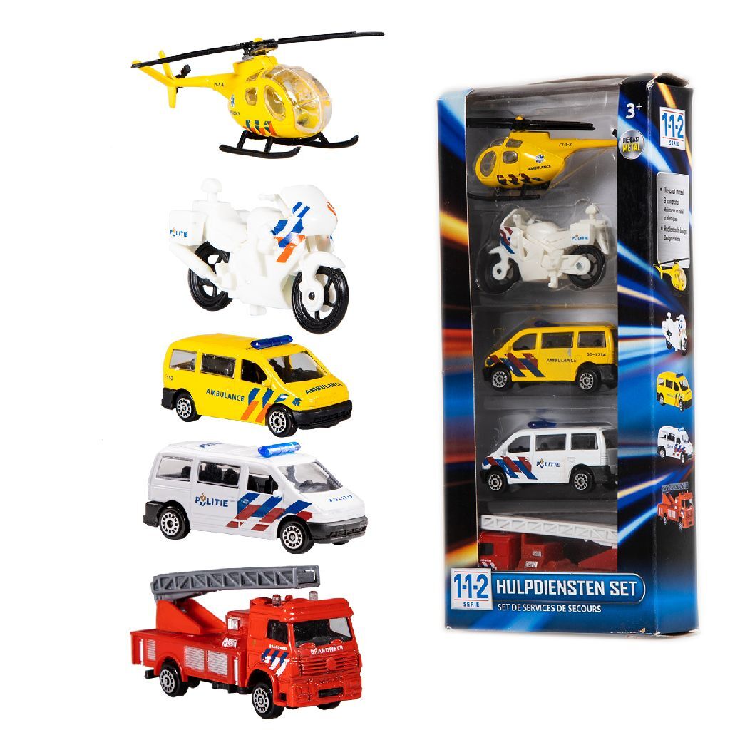 City 112 Voertuigen Set 5-delig 1:64 City 112 Voertuigen Set 5-delig 1:64