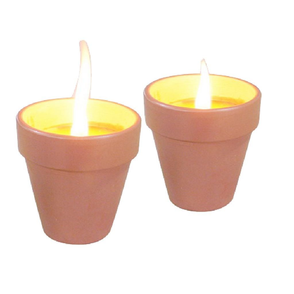 Citronellakaarsen in Terracotta Potje 6.5 cm 3 Stuks Citronellakaarsen in Terracotta Potje 6.5 cm 3 Stuks