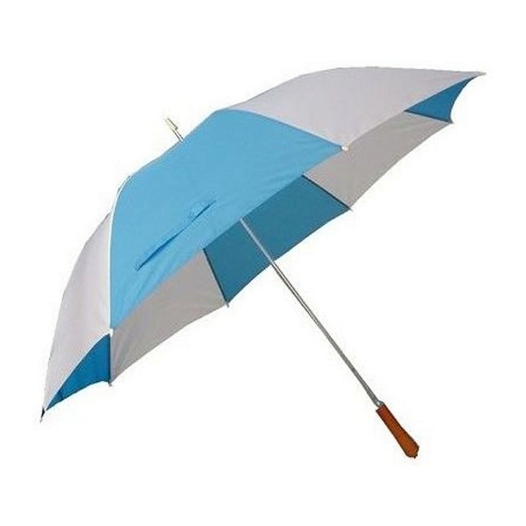 Golf Paraplu met Metalen Stang & Ergonomisch Handvat Blauw/Wit 96 cm Golf Paraplu met Metalen Stang & Ergonomisch Handvat Blauw/Wit 96 cm