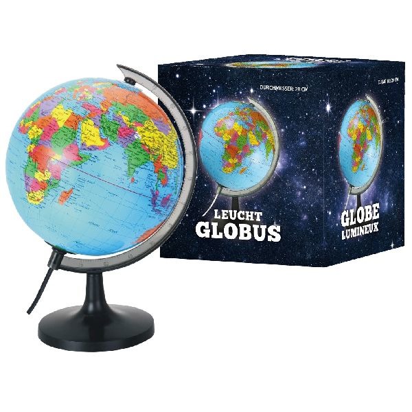Globe + Verlichting 20cm Globe + Verlichting 20cm