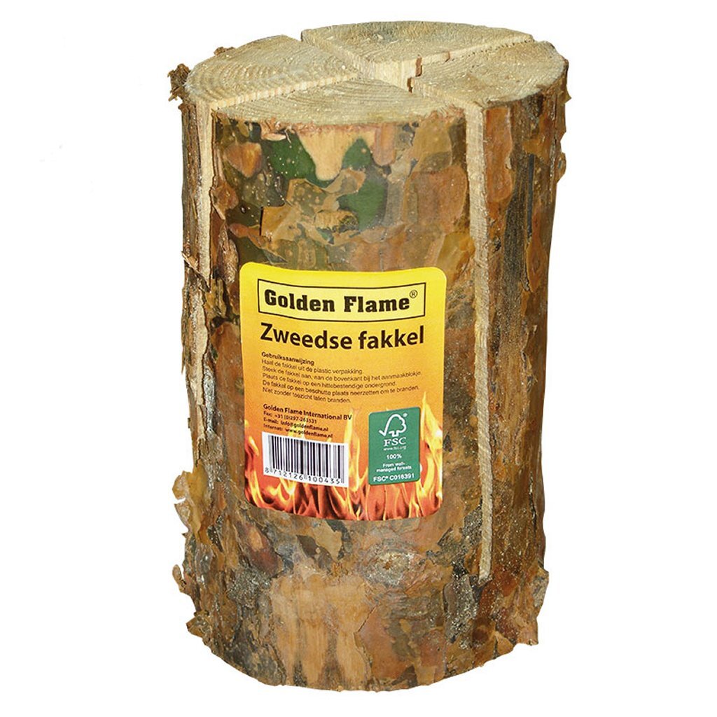 Golden Flame Zweedse Fakkel 25 cm FSC Golden Flame Zweedse Fakkel 25 cm FSC