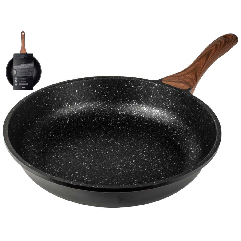 Gusta Granito Fuerte Stone Koekenpan 28 cm Zwart/Bruin Gusta Granito Fuerte Stone Koekenpan 28 cm Zwart/Bruin