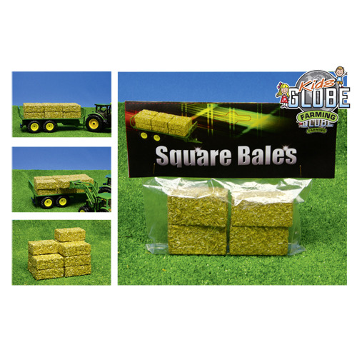 Kids Globe Hooibalen Vierkant 4 Stuks Schaal 1:32 Kids Globe Hooibalen Vierkant 4 Stuks Schaal 1:32