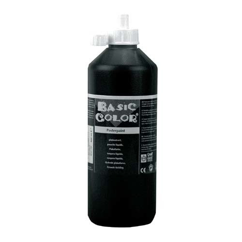 Plakkaatverf Zwart 500 Ml Plakkaatverf Zwart 500 Ml