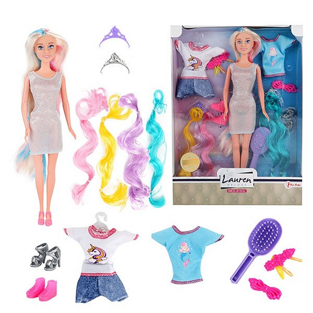 Lauren Deluxe Tienerpop Hairextensions + Accessoires en Kleding Lauren Deluxe Tienerpop Hairextensions + Accessoires en Kleding