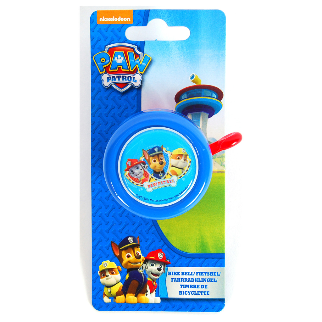 Paw Patrol Fietsbel Blauw/Rood Paw Patrol Fietsbel Blauw/Rood