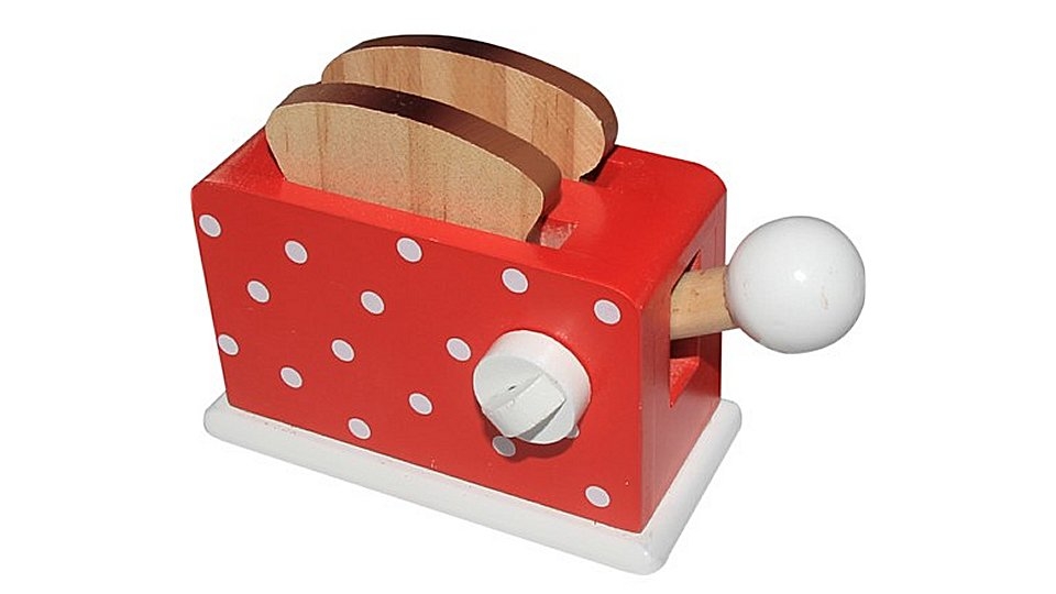 Simply for Kids Houten Broodrooster + Brood Rood Simply for Kids Houten Broodrooster + Brood Rood