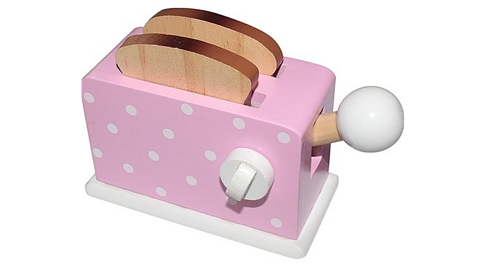 Simply for Kids Houten Broodrooster + Brood Roze Simply for Kids Houten Broodrooster + Brood Roze