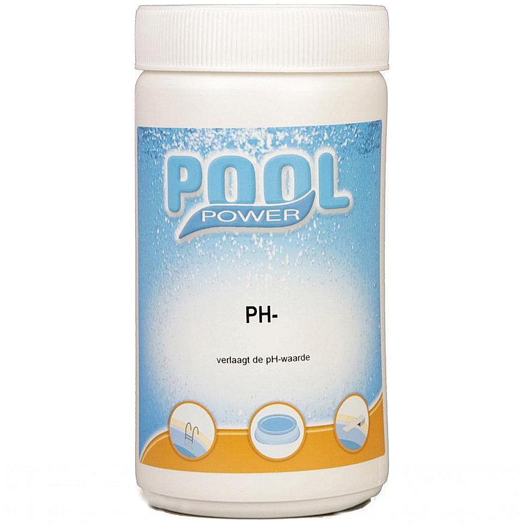 Pool Power pH-Min (pH verlager) Flacon 1.5 Kg Pool Power pH-Min (pH verlager) Flacon 1.5 Kg