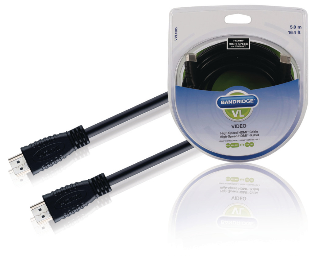 Bandridge Vvl1005 Hdmi-hogesnelheidskabel 5.0 M Bandridge Vvl1005 Hdmi-hogesnelheidskabel 5.0 M