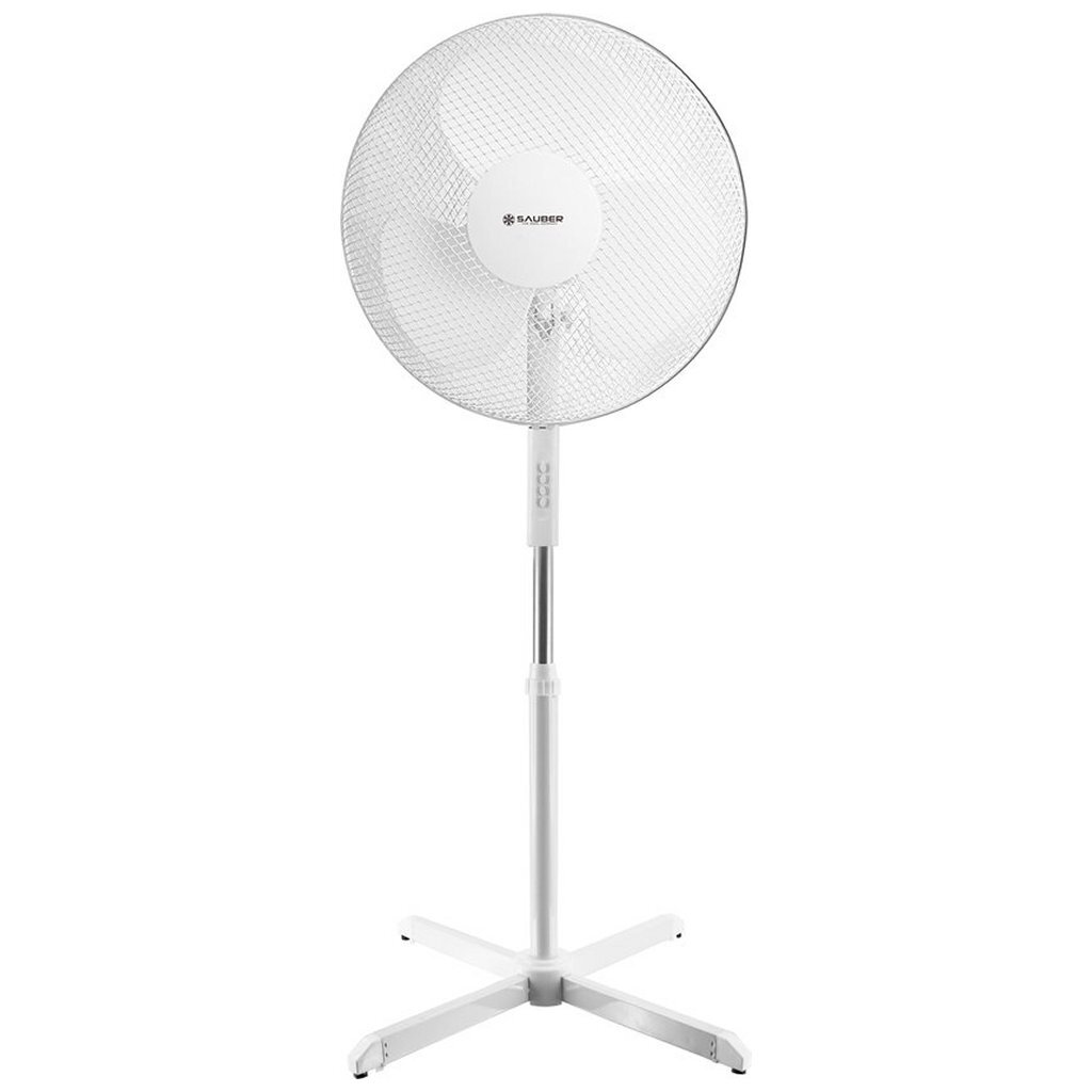 Sauber FN-123626 Statiefventilator 40 cm Wit Sauber FN-123626 Statiefventilator 40 cm Wit