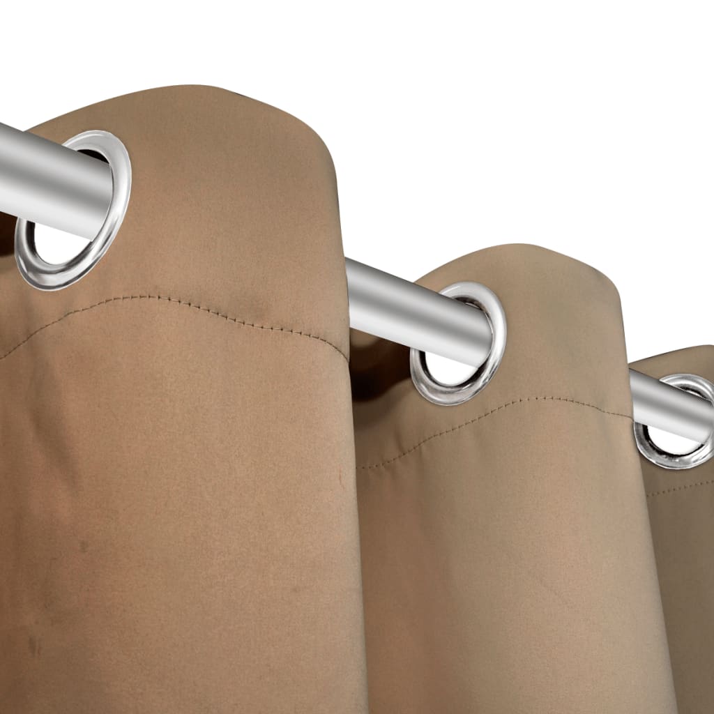 Gordijnen met metalen ringen verduisterend 135x175 crme 2 st Gordijnen met metalen ringen verduisterend 135x175 crme 2 st