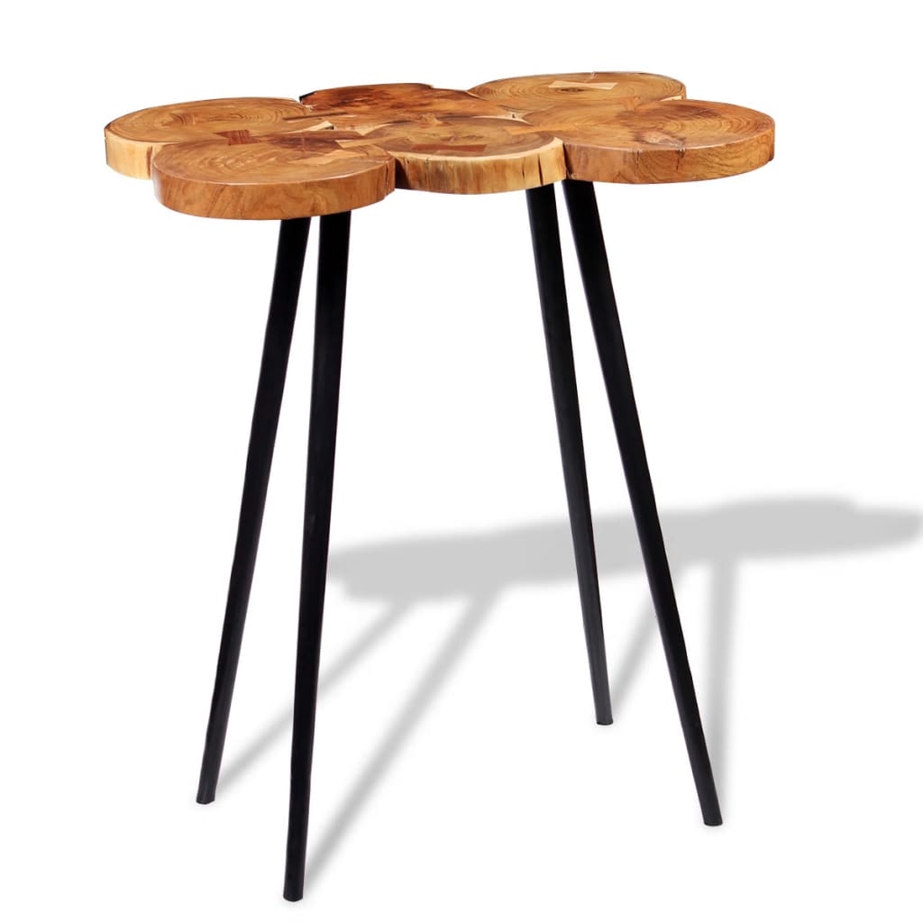 Boomstam bartafel massief acaciahout 90x60x110 cm Boomstam bartafel massief acaciahout 90x60x110 cm