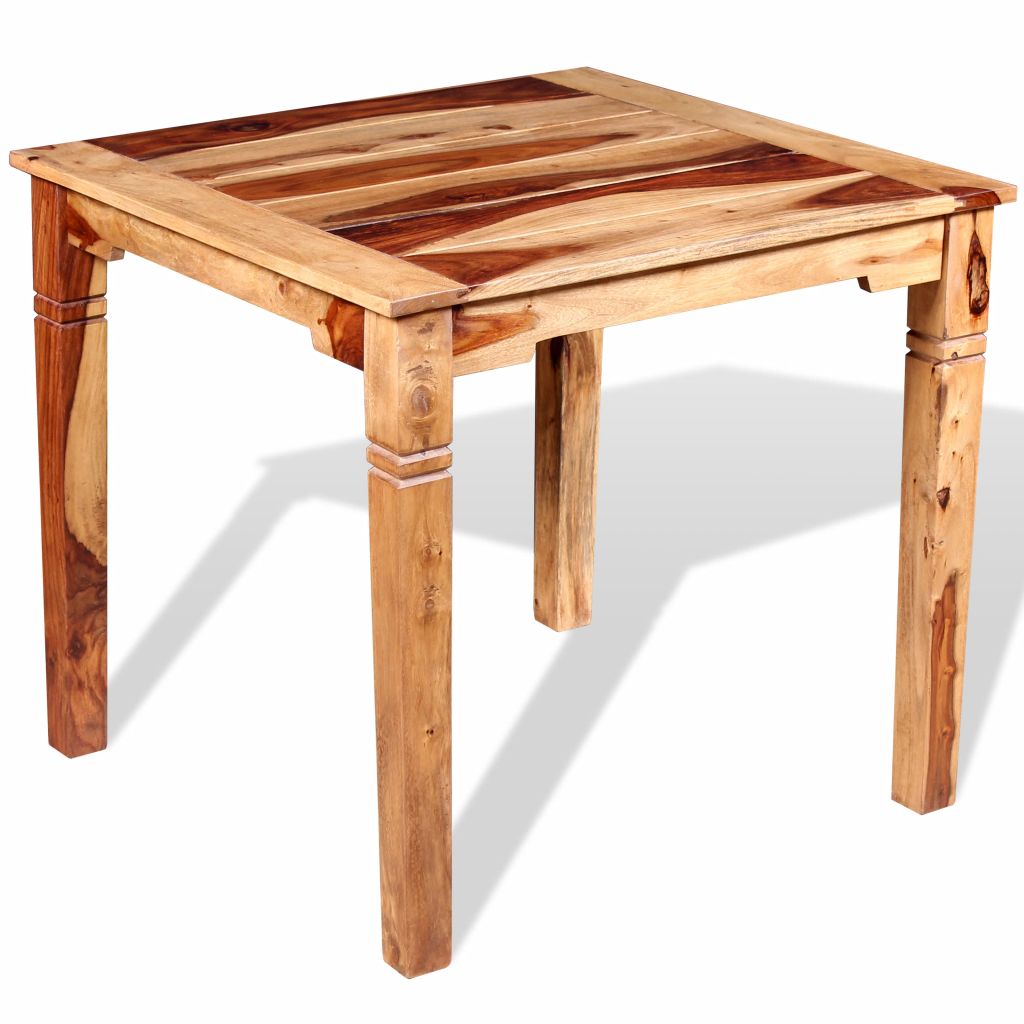Eettafel 82x80x76 cm massief sheesham hout Eettafel 82x80x76 cm massief sheesham hout