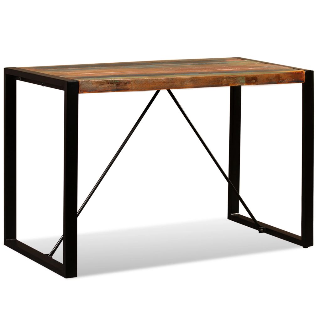 Eettafel 120 cm massief gerecycled hout Eettafel 120 cm massief gerecycled hout