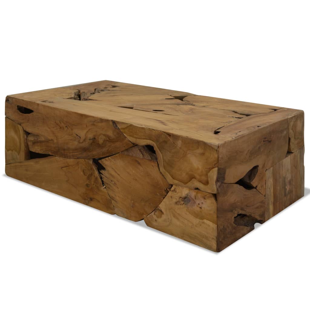 Salontafel 90x50x35 cm echt teakhout bruin Salontafel 90x50x35 cm echt teakhout bruin