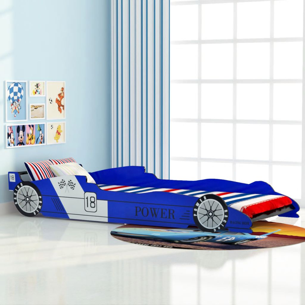 Kinder race auto bed 90x200 cm blauw Kinder race auto bed 90x200 cm blauw