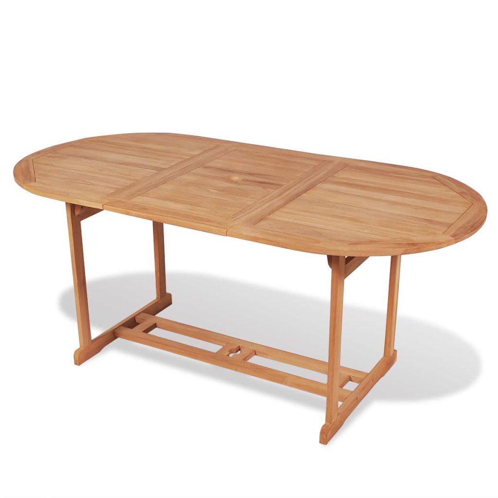 Eettafel voor buiten 180x90x75 cm teakhout Eettafel voor buiten 180x90x75 cm teakhout