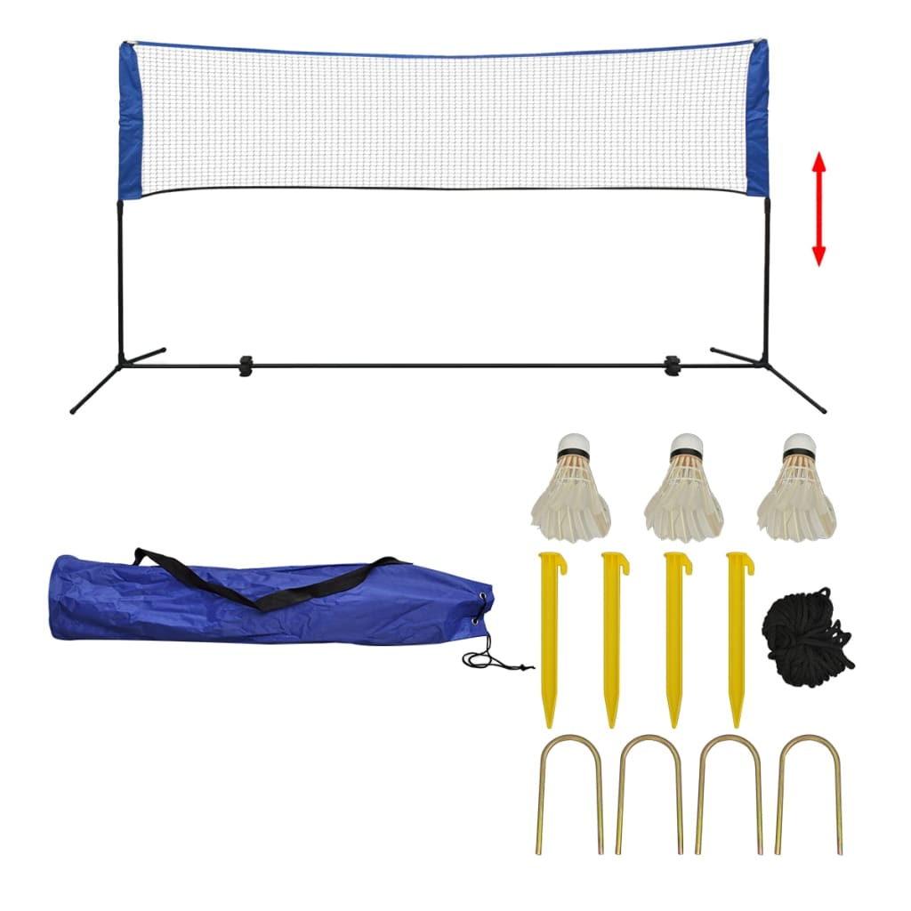 Badminton net met shuttles 300x155 cm Badminton net met shuttles 300x155 cm
