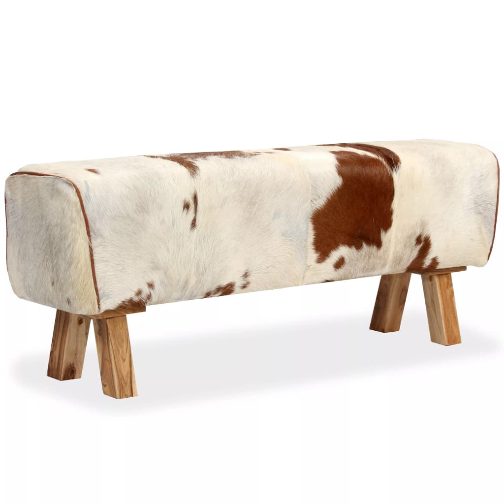 Bankje 120x30x45 cm echt geitenleer Bankje 120x30x45 cm echt geitenleer