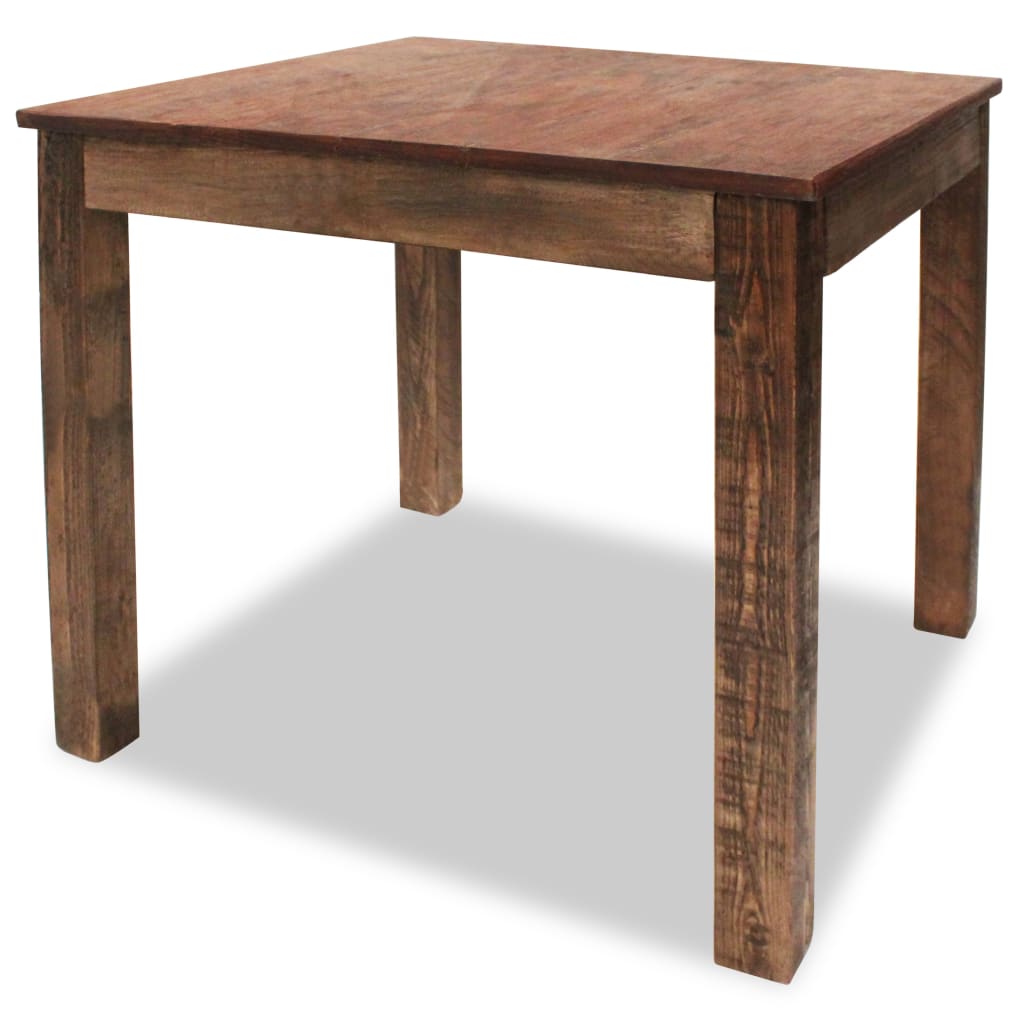 Eettafel 82x80x76 cm massief gerecycled hout Eettafel 82x80x76 cm massief gerecycled hout