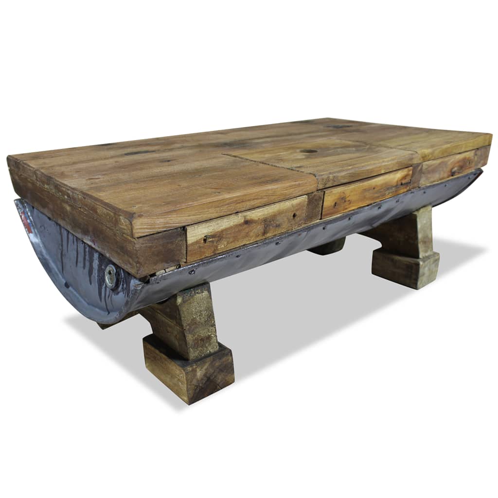 Salontafel 90x50x35 cm massief gerecycled hout Salontafel 90x50x35 cm massief gerecycled hout