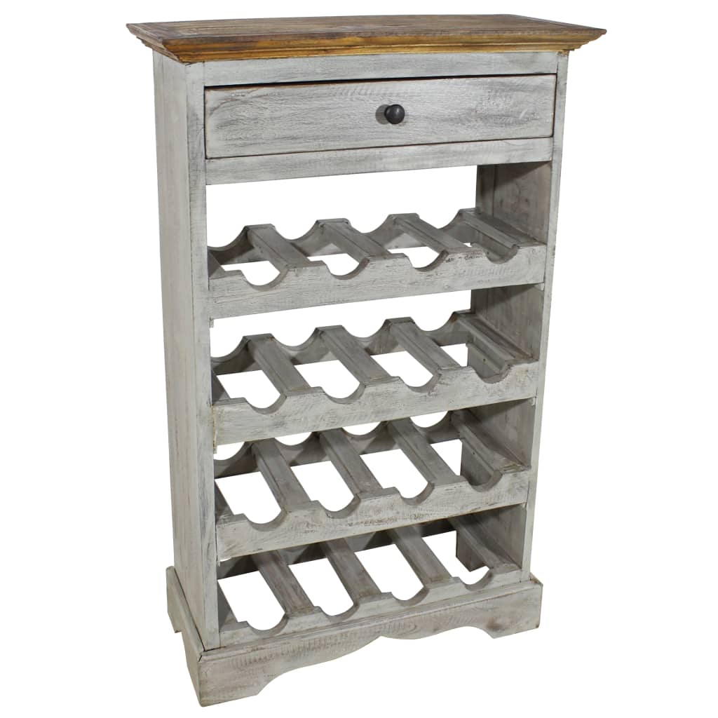 Wijnrek 55x23x85 cm massief gerecycled hout Wijnrek 55x23x85 cm massief gerecycled hout