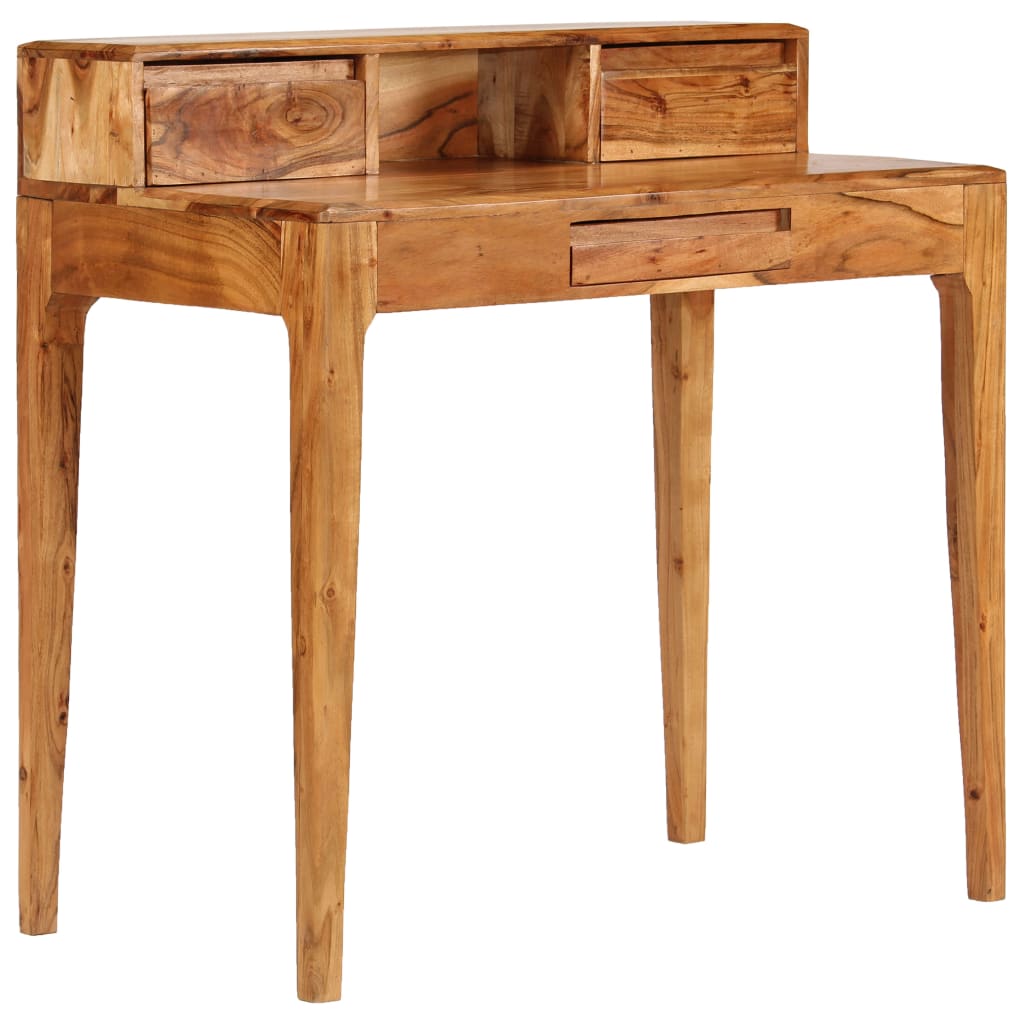 Schrijftafel met lades 88x50x90 cm massief hout Schrijftafel met lades 88x50x90 cm massief hout