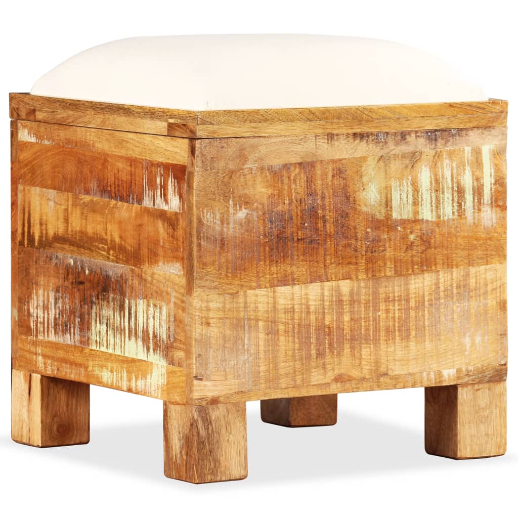 Opslagbankje 40x40x45 cm massief gerecycled hout Opslagbankje 40x40x45 cm massief gerecycled hout
