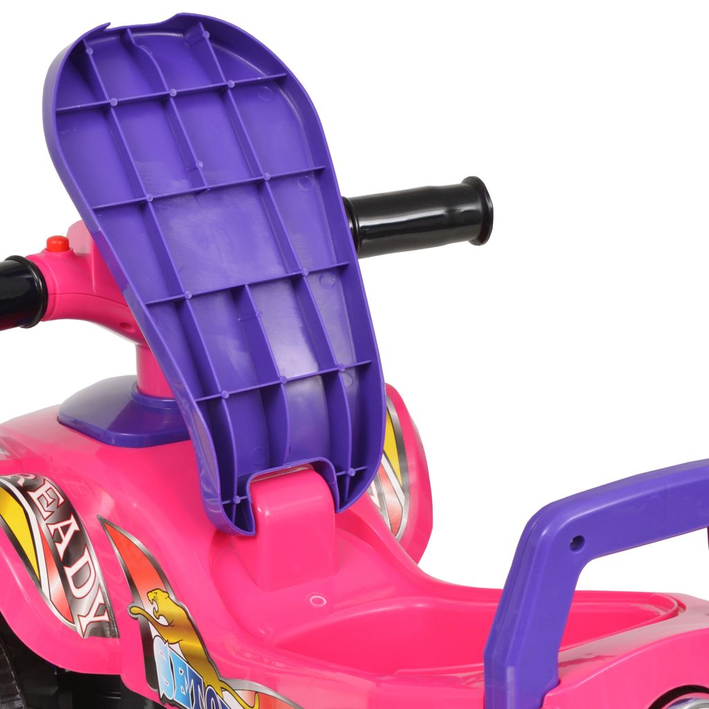 Loopquad met licht en geluid roze en paars Loopquad met licht en geluid roze en paars