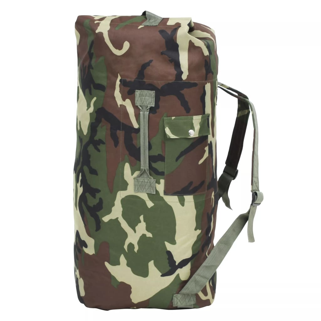 Sporttas legerstijl 85 L camouflage Sporttas legerstijl 85 L camouflage