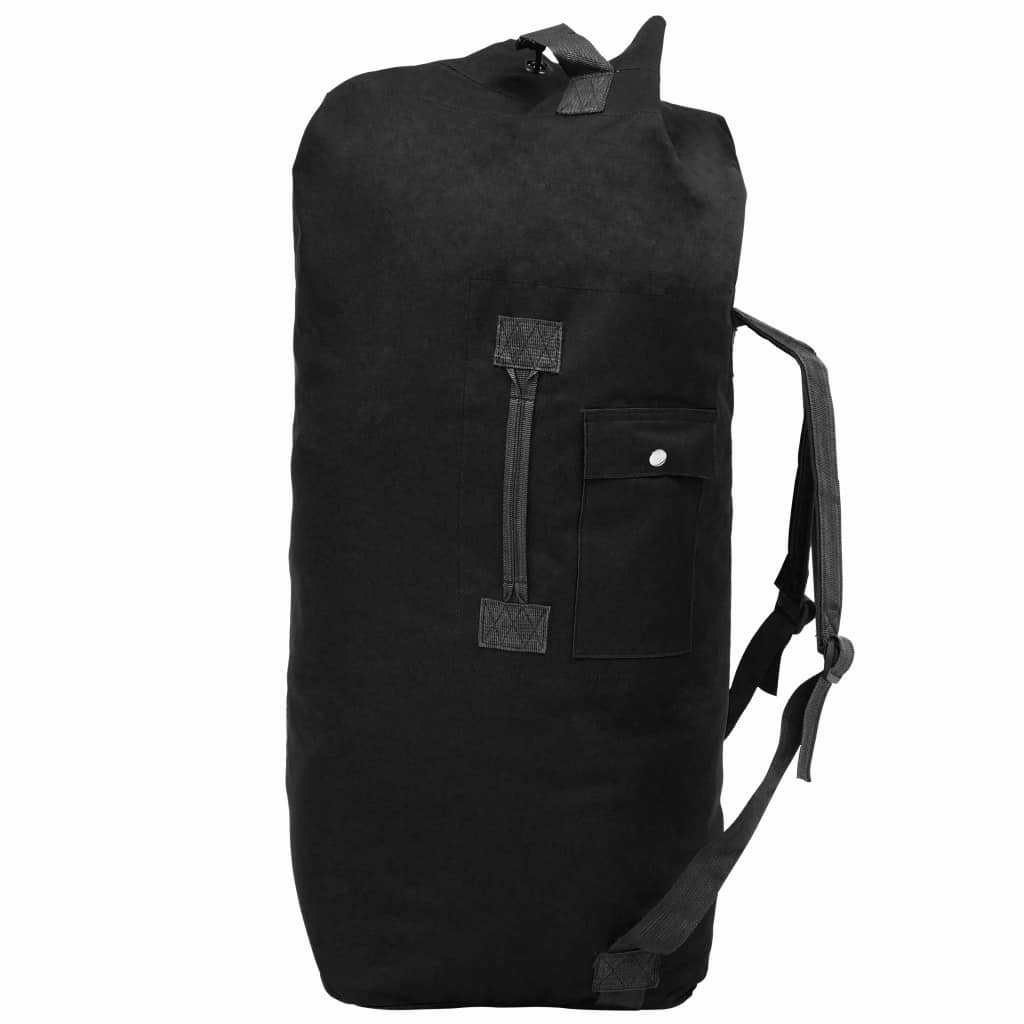 Plunjezak legerstijl 85 L zwart Plunjezak legerstijl 85 L zwart